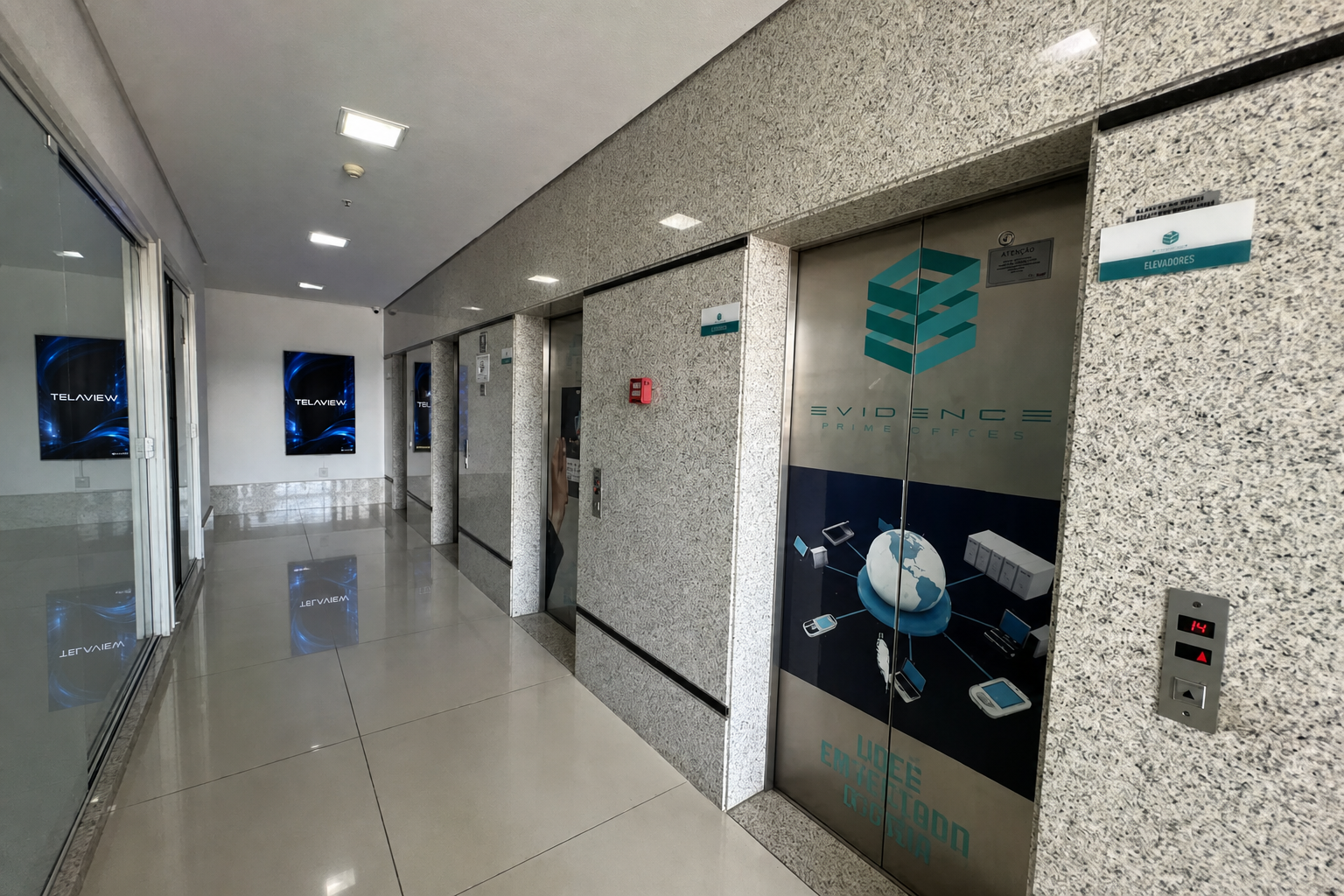 Telas TelaView no Evidence Prime Office
