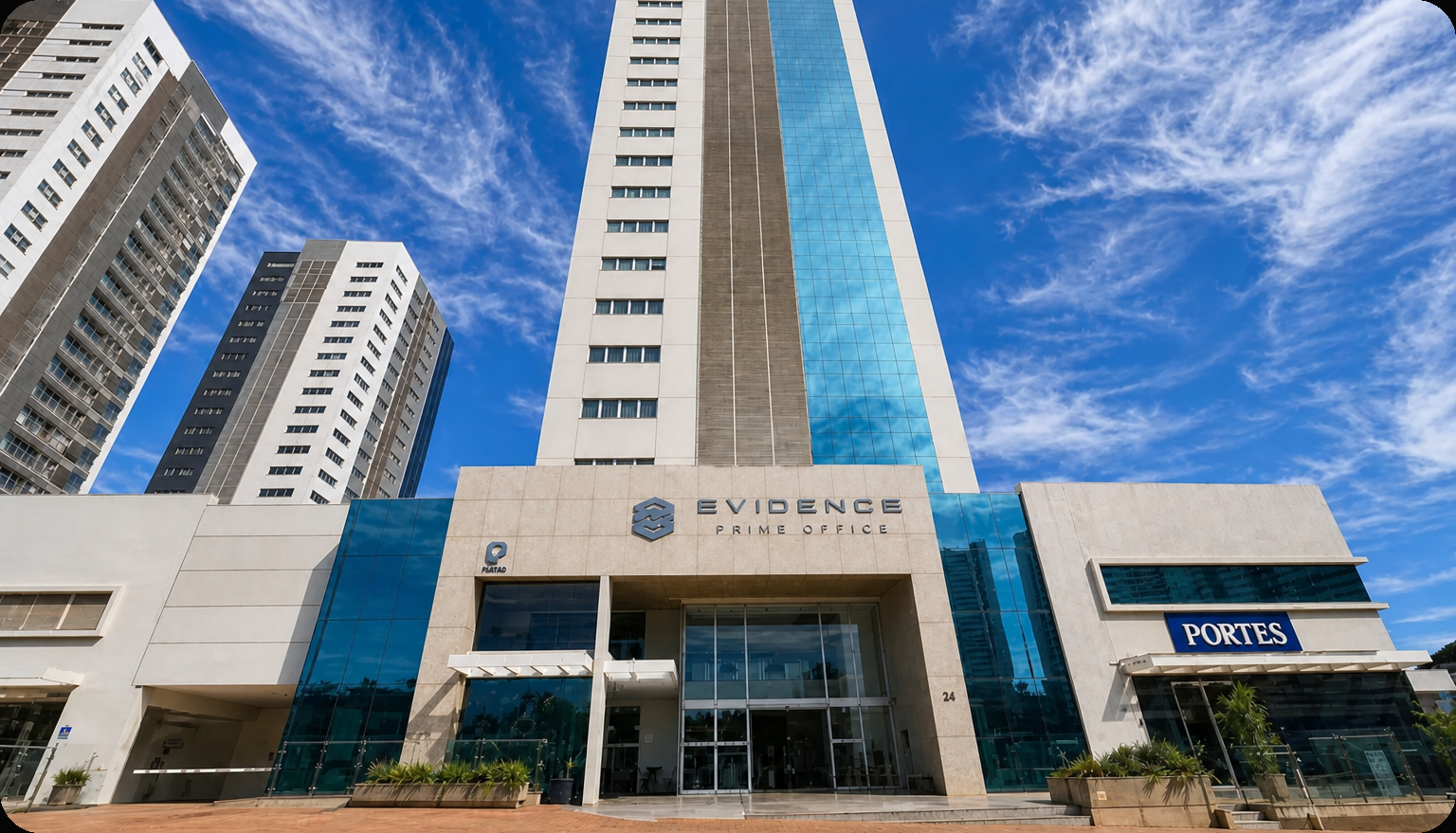 Fachada do Evidence Prime Office